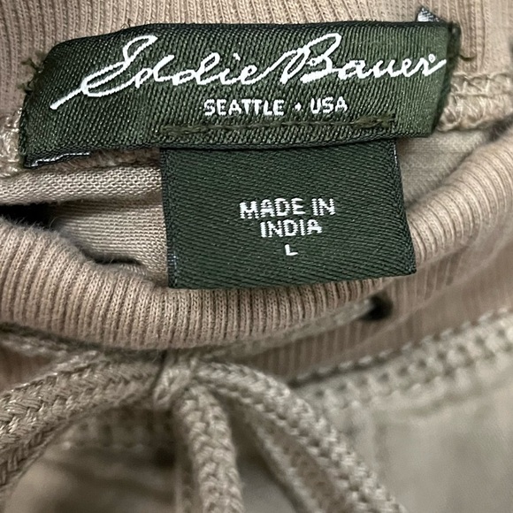 Eddie Bauer joggers, L, khaki - Picture 2 of 12
